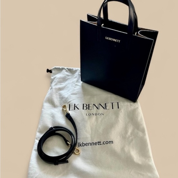 LK Bennett Deep Blue Tote Bag - Picture 4 of 6
